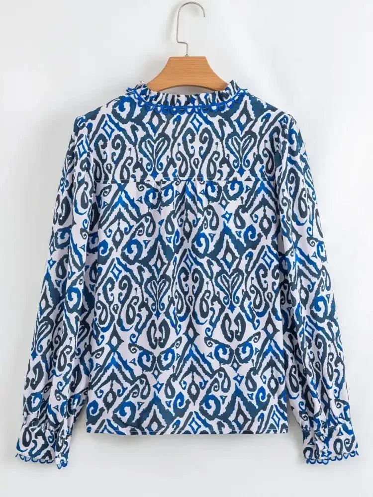 Paisley Print Long Sleeve Blouse - Update AvenueTrendsi1001008976900801001008976900804ea171c1d9634cf8b16eb3661ce2bbb3 - Max - OriginNavy