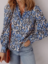 Paisley Print Long Sleeve Blouse - Update AvenueTrendsi100100897690080100100897690080439b76d5e8a849b69454ca6fa727a7f8 - Max - OriginNavy