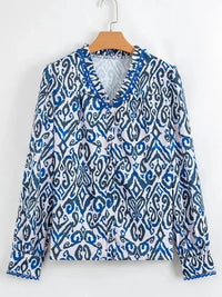 Paisley Print Long Sleeve Blouse - Update AvenueTrendsi1001008976900801001008976900802effd55e093f48779815f17bbe913be7 - Max - OriginNavy