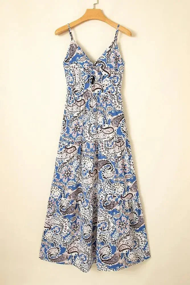 Paisley Print Twist Detail Smocked Back Spaghetti Straps Dress - Update AvenueBoho VibesTrendsi100100283584342100100283584342636015f9 - 4e27 - 415d - 821b - c71519debaa2 - Max - OriginDusty Blue