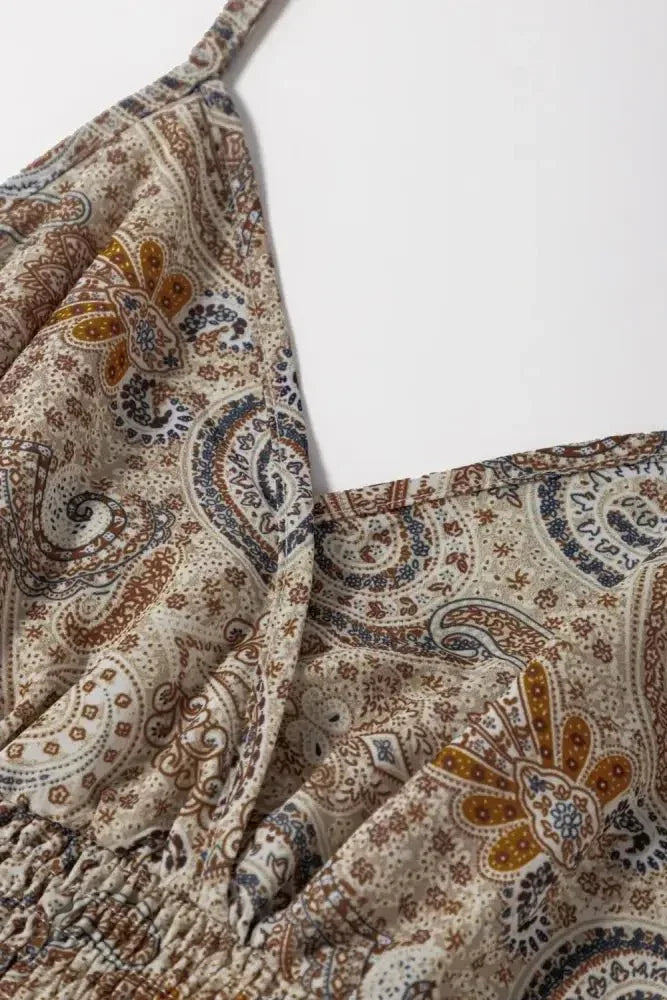 Paisley Printed Smocked Babydoll Cami - Update AvenueBoho VibesTrendsi100100031162938100100031162938710b9889 - 2e71 - 4074 - b200 - 92144a3a68b1 - Max - OriginKhaki