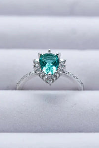 Paraiba Blue Zircon Pear Shape Ring - Update AvenueRingTrendsi100100733983480100100733983480Paraiba Blue Zircon Pear Shape RingSilver