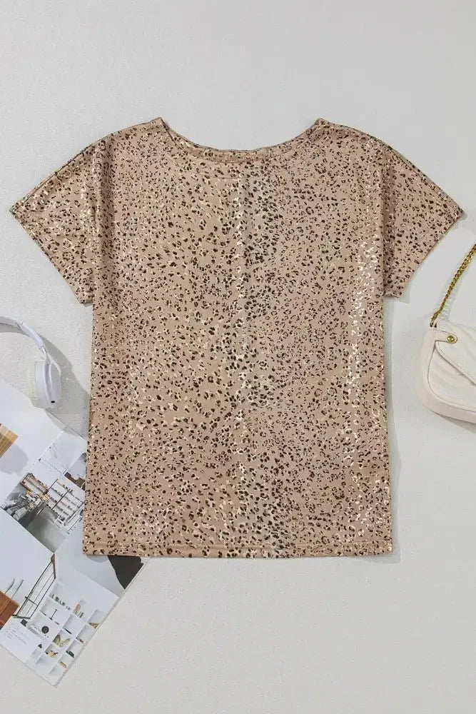 Parchment Shimmer Leopard Print Dolman Sleeve T Shirt - Update AvenueT-ShirtsTrendsi1001008267981771001008267981772a97f8cf - 3201 - 49c1 - 8358 - 9c52ec970334 - Max - OriginCamel