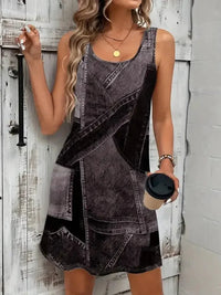Patchwork Scoop Neck Denim Tank Dress - Update AvenueDenim Dresses & SkirtsTrendsi100100337420192100100337420192c0272ca4 - 5a0c - 492b - 9fa5 - 6c963574ff76 - Max - OriginBlack
