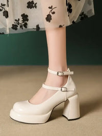 Patent Leather Mary Jane Platform Pumps