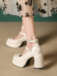 Patent Leather Mary Jane Platform Pumps