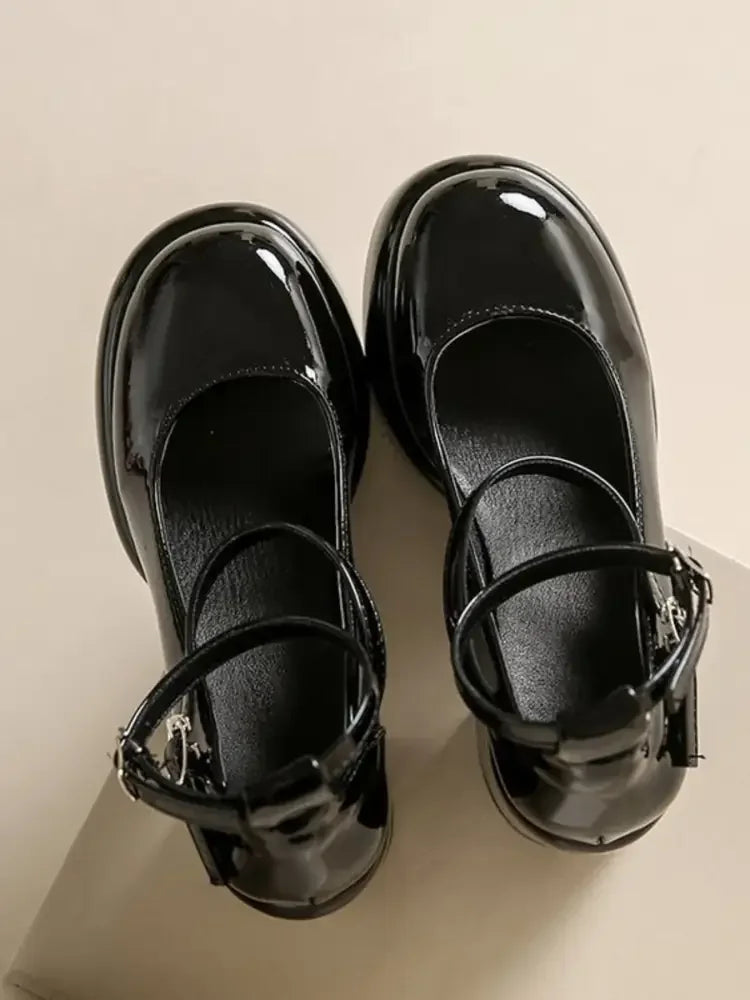 Patent Leather Mary Jane Platform Pumps