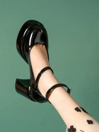 Patent Leather Mary Jane Platform Pumps
