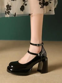 Patent Leather Mary Jane Platform Pumps
