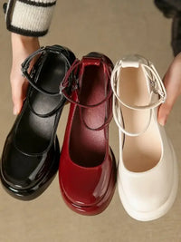 Patent Leather Mary Jane Platform Pumps