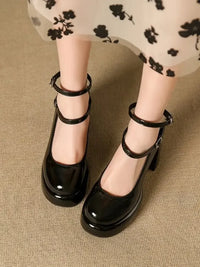 Patent Leather Mary Jane Platform Pumps