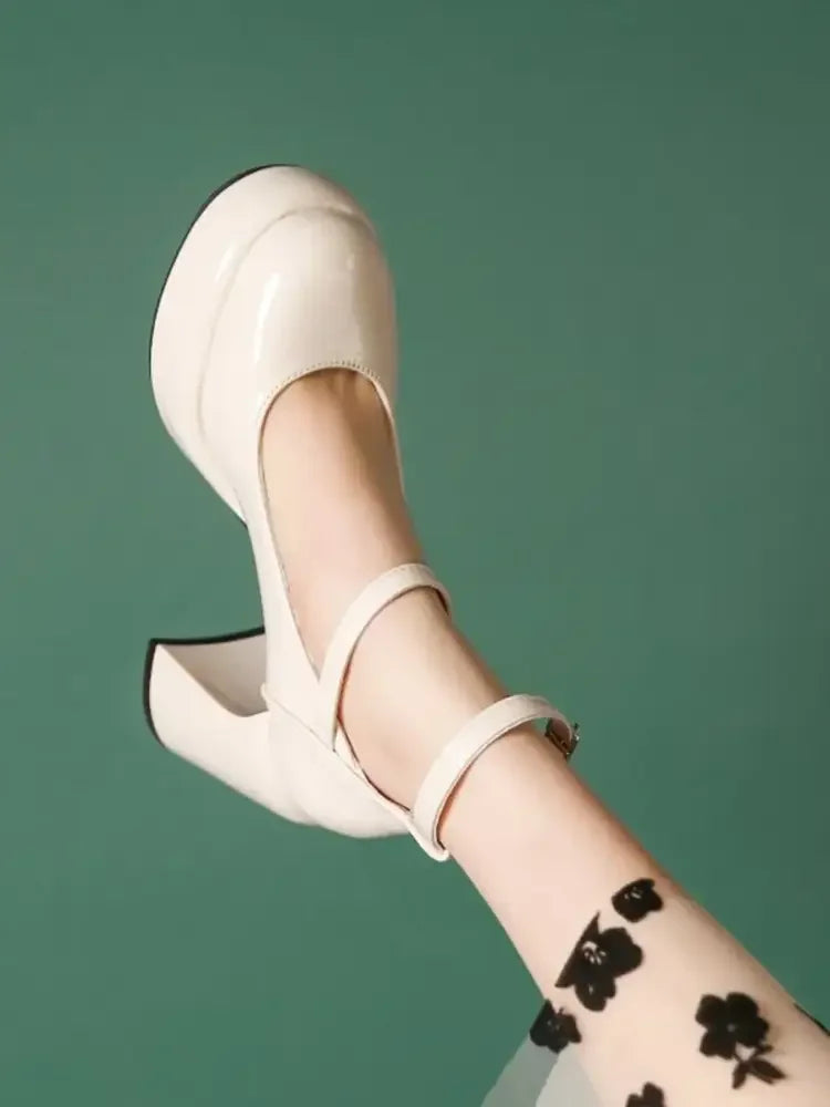 Patent Leather Mary Jane Platform Pumps