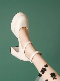 Patent Leather Mary Jane Platform Pumps