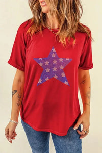 Patriotic Star Round Neck T-Shirt - Update AvenueT-ShirtsTrendsi100100631731913100100631731913f51d8368 - 6608 - 4c5b - 9ae6 - 3c16d89a61b8 - Max - OriginDeep Red