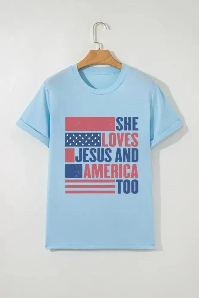Patriotic US Flag Round Neck Short Sleeve T-Shirt - Update AvenueT-ShirtsTrendsi10010025850119710010025850119704802395 - c178 - 4300 - a34a - 0a244718a4fa - Max - OriginLight Blue