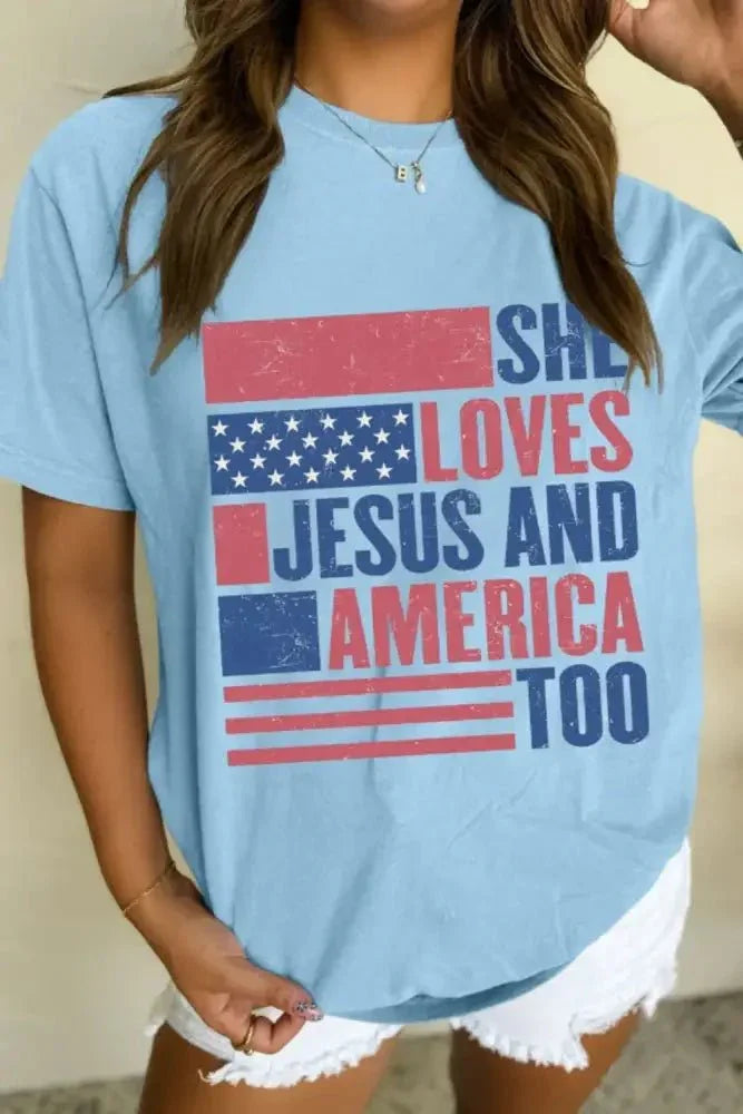 Patriotic US Flag Round Neck Short Sleeve T-Shirt - Update AvenueT-ShirtsTrendsi100100258501197100100258501197bb44cbb5 - ea1b - 43f8 - 992d - 0608e1baac6f - Max - OriginLight Blue