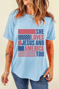 Patriotic US Flag Round Neck Short Sleeve T-Shirt - Update AvenueT-ShirtsTrendsi100100258501197100100258501197ff5119a4 - bfbe - 4351 - 8f7c - 73c83aaa0802 - Max - OriginLight Blue