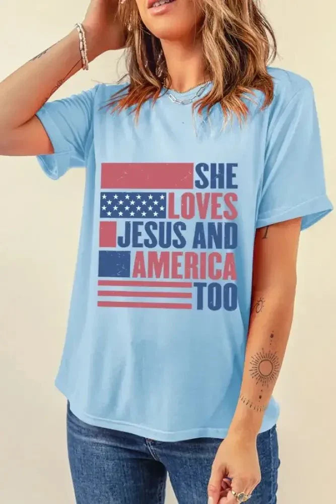 Patriotic US Flag Round Neck Short Sleeve T-Shirt - Update AvenueT-ShirtsTrendsi10010025850119710010025850119752c0afc4 - c7fd - 4143 - a69b - 2fb1309bd32f - Max - OriginLight Blue
