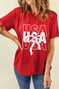 Patriotic USA Bow Graphic T-Shirt - Update AvenueT-ShirtsTrendsi10010065097109210010065097109247962866 - b221 - 40d3 - bfda - e343a4c08ce9 - Max - OriginRed