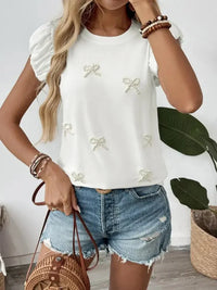 Pearl Bow Puff Sleeve T-Shirt - Update AvenueT-ShirtsTrendsi1001008807315211001008807315212e6be416 - c0ed - 42a1 - 9473 - a0d926244264 - Max - OriginWhite