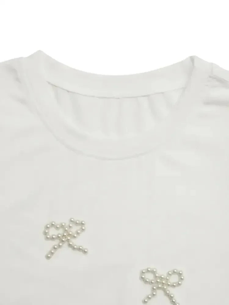 Pearl Bow Puff Sleeve T-Shirt - Update AvenueT-ShirtsTrendsi10010088073152110010088073152104777f11 - a6ba - 47b5 - 8eeb - c87211f834a4 - Max - OriginWhite
