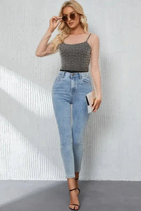 Pearl Long Sleeve Mesh Cropped Top - Update AvenueTrendsi1001015839958451001015839958456834a7ae - e585 - 4a4a - bbc9 - d0efcdf272cc - MaxWhite