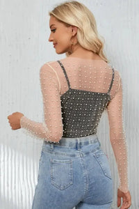 Pearl Long Sleeve Mesh Cropped Top - Update AvenueTrendsi10010158399584510010158399584520a66590 - f839 - 43b3 - 8864 - 7e4411ed7d32 - MaxWhite