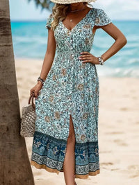 Perfee Backless Slit Printed Short Sleeve Dress - Update AvenueBoho VibesTrendsi100100666121268100100666121268de29aa8e - 159a - 42ac - b701 - f589e5cf9aba - MaxPastel Blue