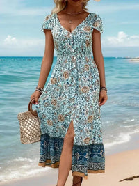 Perfee Backless Slit Printed Short Sleeve Dress - Update AvenueBoho VibesTrendsi100100666121268100100666121268913ca0ae - 33c6 - 44eb - 91de - 174c0cbde3bf - MaxPastel Blue