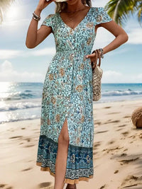 Perfee Backless Slit Printed Short Sleeve Dress - Update AvenueBoho VibesTrendsi100100666121268100100666121268c720d225 - ba56 - 424a - 920c - 90e3897aeffe - MaxPastel Blue