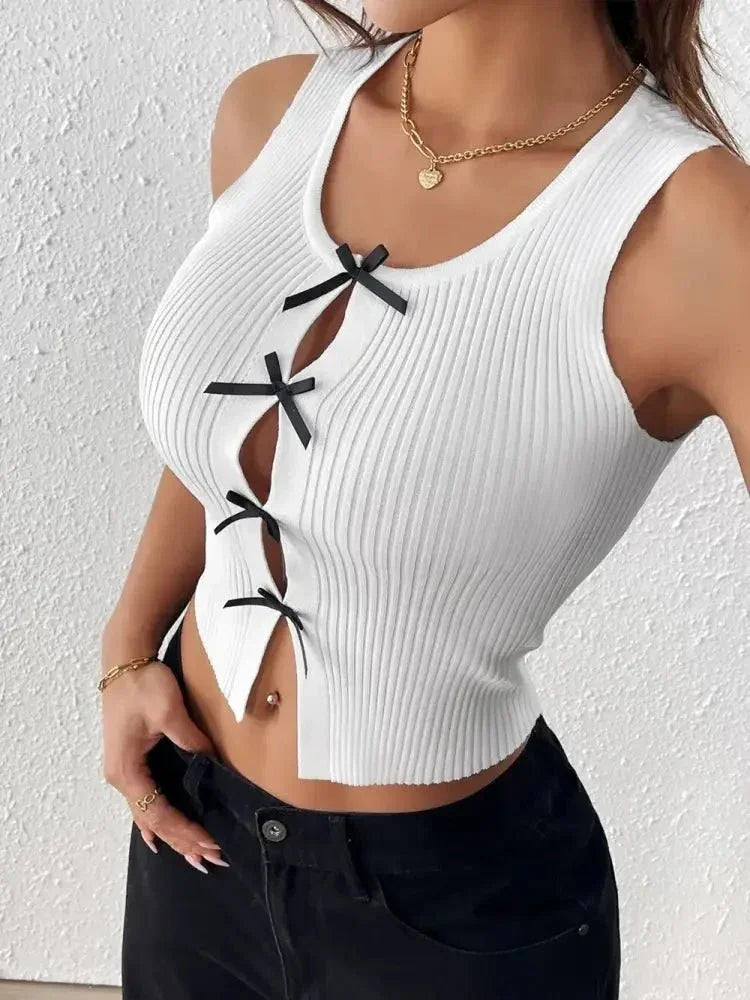 Perfee Bow Front Round Neck Tank - Update AvenueFestival VibesTrendsi10010034550132510010034550132560ed61f5 - 61b3 - 4956 - a229 - d7551fc1ad9e - MaxWhite