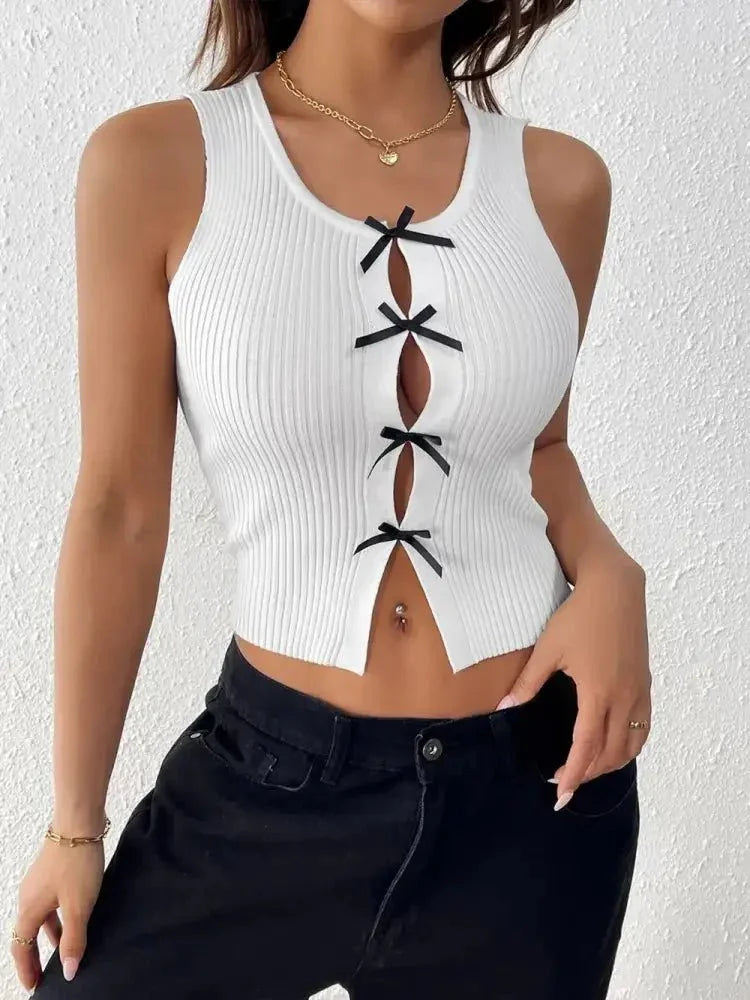 Perfee Bow Front Round Neck Tank - Update AvenueFestival VibesTrendsi100100345501325100100345501325091c440b - 79be - 4438 - 9d2e - 16403abc0950 - MaxWhite