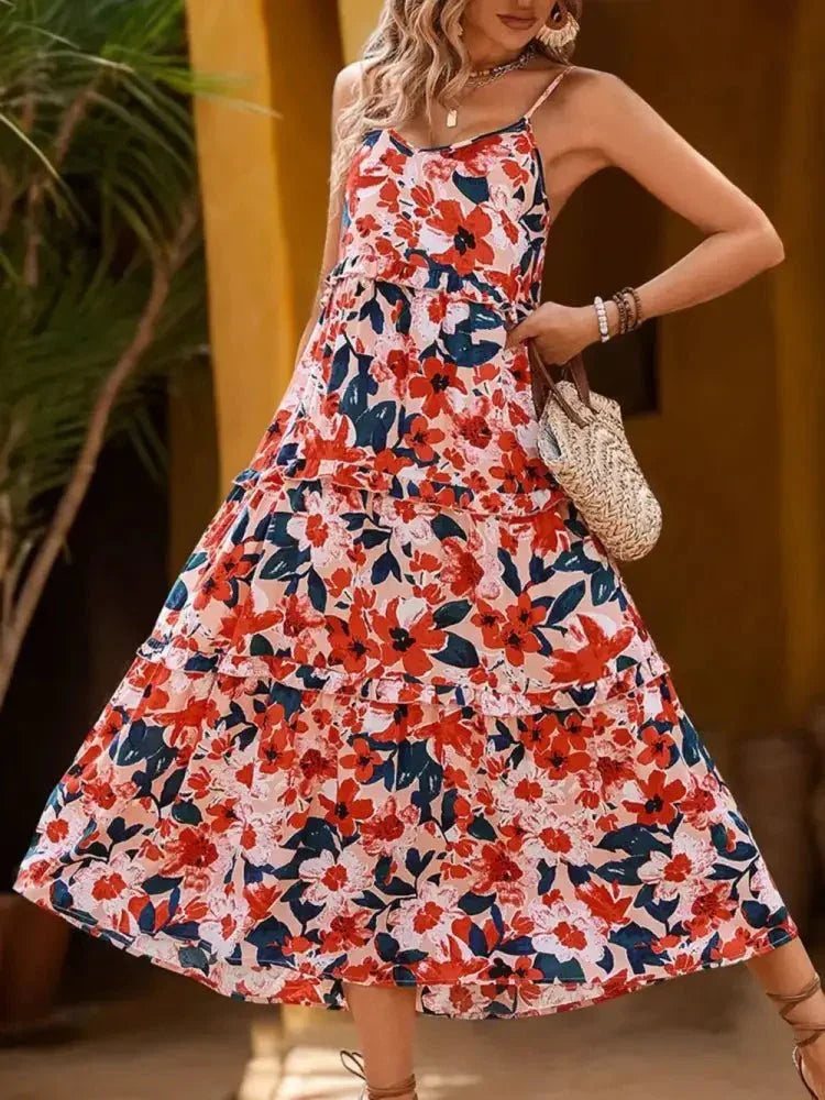 Perfee Frill Backless Printed Sleeveless Midi Dress - Update AvenueBoho VibesTrendsi10010079594105810010079594105870e1b238 - 357f - 451c - 96ae - d3cc31f02c28 - MaxMulticolor