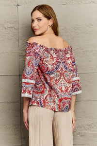 Perfee Off Shoulder Bohemian Style Blouse - Update AvenueBoho VibesTrendsi10010194408511210010194408511242d738f041ee40a7a38162944cb76919 - MaxMulticolor