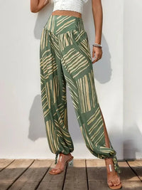 Perfee Smocked Slit Printed High Waist Pants - Update AvenueBoho VibesTrendsi1001006461511511001006461511510eda14bf - 0af9 - 418c - ab85 - 93e79df9b240 - MaxMoss