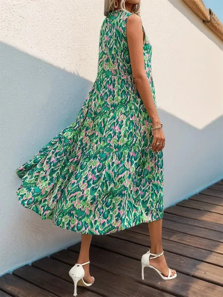 Perfee Tassel Printed Tie Neck Sleeveless Dress - Update AvenueBoho VibesTrendsi100100375671930100100375671930d91b49f9 - c525 - 4c56 - b317 - a9a20dfeae81 - MaxTurquoise