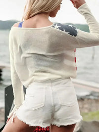 Perfee US Flag Boat Neck Long Sleeve Knit Top - Update AvenueHonor the Stars and StripesTrendsi100100049021006100100049021006e2e8edf4 - 9559 - 4ede - 9e1f - 64eaab7e2bc1 - MaxIvory