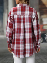 Plaid Button - Down Oversized Shirt - Update AvenueTrendsi100100361563697100100361563697e8d9d41a - ae32 - 4837 - 8fa1 - 228c7e4341b9 - Max - OriginRed+white