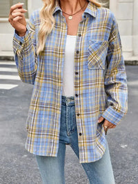 Plaid Button Up Long Sleeve Shirt - Update AvenueTrendsi100100105921180100100105921180bdd1e3461d664c8698eb4c917d61017a - Max - OriginLight Blue