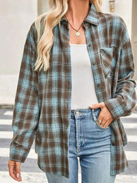 Plaid Button Up Long Sleeve Shirt - Update AvenueTrendsi10010010592641010010010592641090e301dce06c4cb6963feabd62f33408 - Max - OriginTurquoise