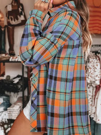 Plaid Button Up Long Sleeve Shirt - Update AvenueTrendsi10010010592891010010010592891080d7dc51ede04189a0fd15abfb5f25f1 - Max - OriginBlue