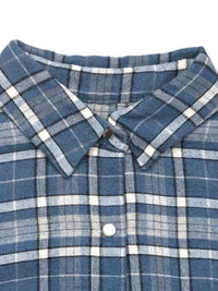 Plaid Button Up Long Sleeve Shirt - Update AvenueTrendsi10010016147438810010016147438893d7badff5ab4dd3a52ad49945cbf5be - Max - OriginBlue