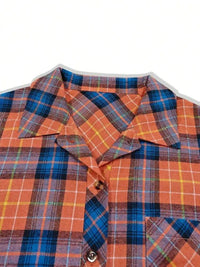 Plaid Collared Neck Long Sleeve Shirt - Update AvenueTrendsi1001004474121831001004474121832bb59292 - 097e - 4287 - b92f - 033e22a8f0a9 - MaxOrange