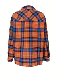 Plaid Collared Neck Long Sleeve Shirt - Update AvenueTrendsi100100447412183100100447412183cbfe7c37 - e159 - 4f3e - 80d7 - 9229810d2f45 - MaxOrange
