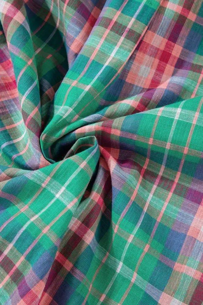 Plaid Collared Neck Three - Quarter Sleeve Shirt - Update AvenueTrendsi100100404605525100100404605525a89d48c3 - d390 - 43c6 - 8ce0 - eaa37e523b04 - MaxPlaid