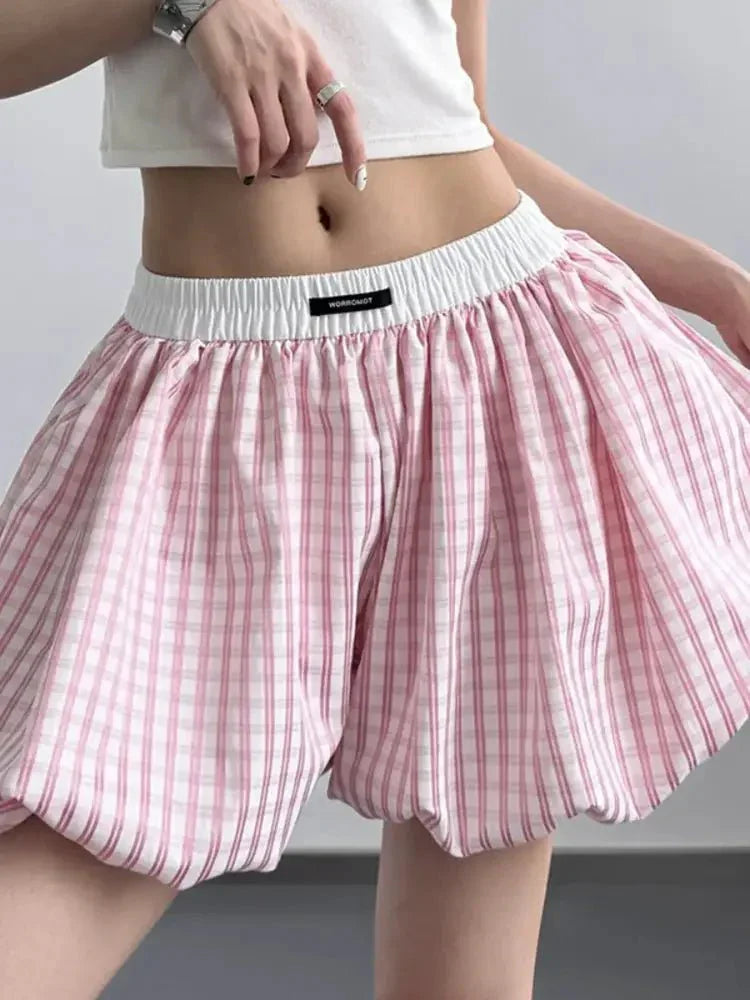 Plaid Elastic Waist Casual Shorts - Update AvenueTrendsi100100607459196100100607459196844c2b5f0b1e4352af6caf05d2def60b - Max - OriginPink