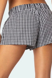 Plaid Elastic Waist Shorts - Update AvenueTrendsi100100162535807100100162535807ae36aebe - 2804 - 4df8 - a3c5 - c51c6b36854a - Max - OriginBlack