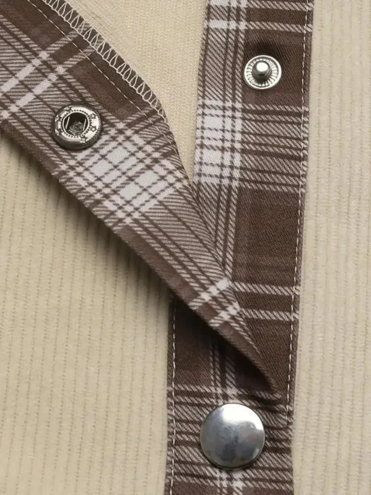 Plaid Hem Button Up Long Sleeve Shacket - Update AvenueTrendsi1001003532044081001003532044080f6cb556 - 55e0 - 4e2e - 82c0 - fa9839c7f884 - Max - OriginBeige