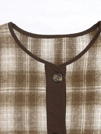 Plaid Long Sleeve Button - Up Jacket - Update AvenueTrendsi1001006556733211001006556733212da62414355846b0beee537bd884f5d1 - Max - OriginKhaki
