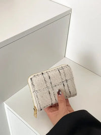 Plaid Polyester Card Case